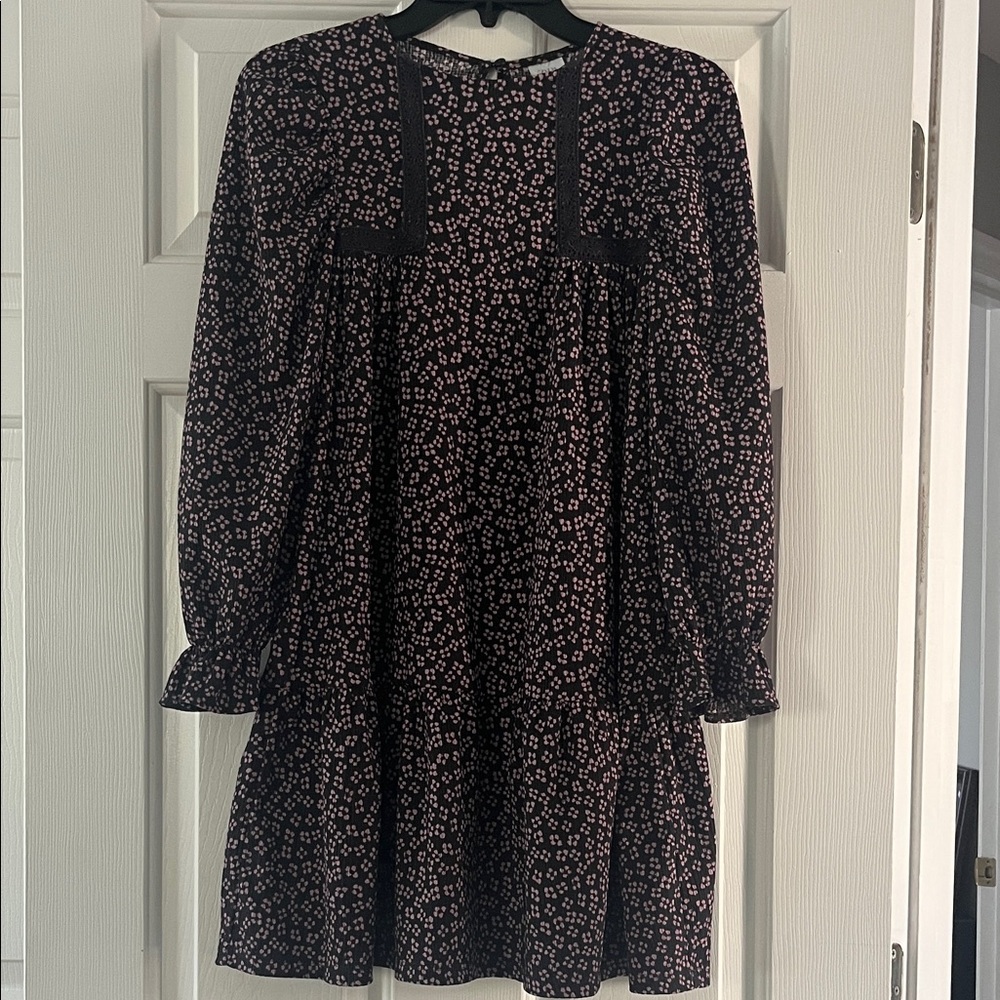 Zara Girls Lilac Floral Print Dress